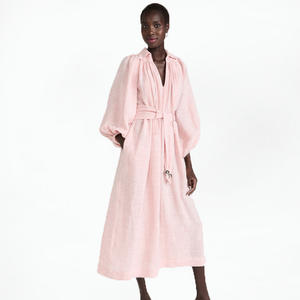 <span class=keywords><strong>Abito</strong></span> da donna personalizzato elegante e comodo <span class=keywords><strong>lungo</strong></span> con maniche <span class=keywords><strong>a</strong></span> <span class=keywords><strong>palloncino</strong></span> <span class=keywords><strong>a</strong></span> collo <span class=keywords><strong>a</strong></span> v Maxi <span class=keywords><strong>abito</strong></span> in garza pieghettato musulmano - Product Image 2