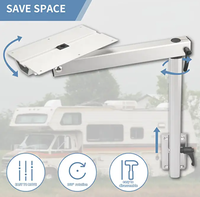 Pied de Table amovible pour bateau pliant en alliage d'aluminium H70135, hauteur rotative pour camping-car, caravane
