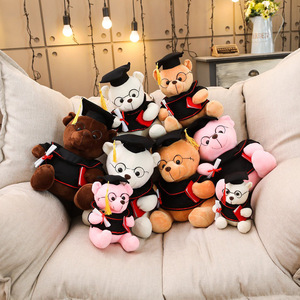Peluche Ours Docteur avec Chapeau en Coton PP, Doublure en Maille Lavée Ultra Douce, Idéale pour Cadeaux Commémoratifs de Remise de Diplôme - Product Image 3