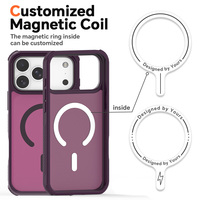 Étui de protection antichoc à texture spirale pour iPhone 18 Pro Max, étui de téléphone personnalisé, impression de logo personnalisé, coque magnétique