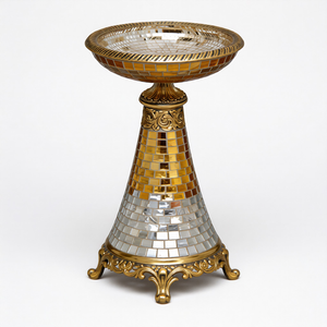 Candelabro de Latón Antiguo de Lujo Personalizado, Decoración para el Hogar, Artesanía en Metal - Product Image 4