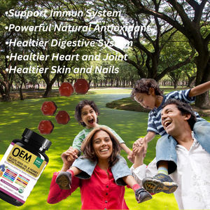 Caramelle Gommose OEM all'Olio di Semi Neri con Curcuma BioPerine Aceto di Mele Biotina Zinco Vitamine C D3 B12 per Capelli Pelle Unghie - Product Image 3