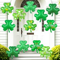 Usine transfrontalière gonflable trèfle à quatre feuilles ballon printemps plante verte activité atmosphère décoration PVC jouets gonflables