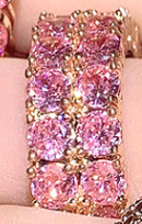 Anillos de eternidad de Plata de Ley 925, piedras preciosas de Zirconia rosa, joyería de estilo Vintage para mujeres y niñas para Aniversario de fiesta de boda - Product Image 6