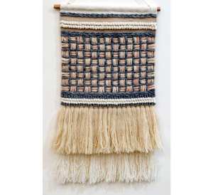 Tapiz de Macramé de Diseño Elegante, Hecho a Mano con Cinta de Algodón, 40x30 Pulgadas, Decoración de Pared Bohemia para Sala de Estar - Product Image 5