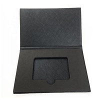 Soporte de tarjeta de identificación con logotipo personalizado, caja de papel protectora con EVA
