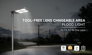 Lampadaire solaire extérieur tout-en-un à LED 60W 100W 120W avec panneau IP65 étanche alimenté en courant alternatif certifié ROHS pour l'autoroute - Product Image 3