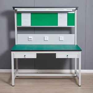 TALONGJ LYYC 144 Table d'opération légère antistatique en métal pour atelier et ligne d'assemblage, type tiroir, 2 tiroirs pour - Product Image 1