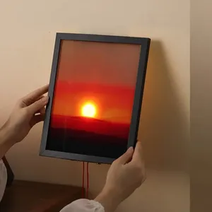 Moves Adjustable Sunrise Sunset Led Modern Wall Accents Creative Sunset Hand <strong>Pulled</strong> Night <strong>Light</strong> Sunrise Wall-Mounted <strong>Light</strong> - Product Image 3