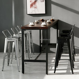 Chaises <span class=keywords><strong>de</strong></span> mobilier d'extérieur empilables <span class=keywords><strong>de</strong></span> style <span class=keywords><strong>industriel</strong></span> vintage bon marché d'usine <span class=keywords><strong>chaise</strong></span> en métal à dossier long pour restaurant en fer - Product Image 5