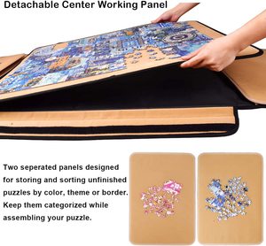 Custom 1500 Pieces Portable Jigsaw <strong>Puzzle</strong> Board Caddy with <strong>Sorting</strong> <strong>Trays</strong> - Product Image 4
