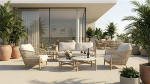 Ensemble <span class=keywords><strong>de</strong></span> canapés d'extérieur en <span class=keywords><strong>teck</strong></span> <span class=keywords><strong>de</strong></span> style moderne <span class=keywords><strong>de</strong></span> haute <span class=keywords><strong>qualité</strong></span>, mobilier <span class=keywords><strong>de</strong></span> <span class=keywords><strong>jardin</strong></span> décontracté pour la vente en gros - Product Image 4