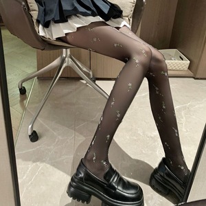 ถุงน่องแฟชั่นลายแจ็คการ์ดสั่งทำจากโรงงาน ดีไซน์เกาหลีสำหรับผู้หญิง ถุงน่องยอดนิยม ถุงน่องหรูหรา - Product Image 5