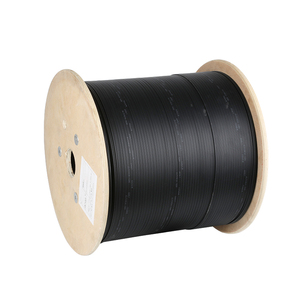Cavo Piatto in Fibra Ottica FTTH per Interni, 4 Fibre, 2F G652D G657A1, 1KM, Guaina LSZH, Filo Portante in Acciaio Zincato - Product Image 1