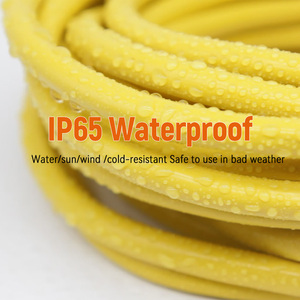 Rallonge jaune étanche robuste 12/3 câble d'alimentation électrique rétractable de 25 pieds - Product Image 5