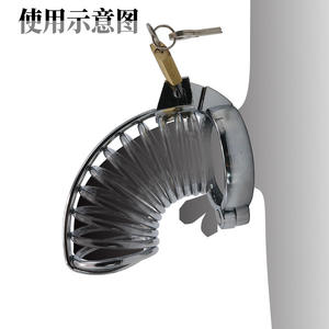 กรงไก่โลหะเข็มขัดพรหมจรรย์ชายล็อคอวัยวะเพศชายล็อคดิลโด้ของเล่นทางเพศสำหรับผู้ชายเกย์ - Product Image 6