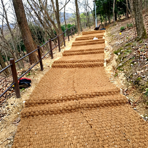 Eco2go Vietnam Coir Outdoor <b>Mat</b> Braided Non-Slip Rectangle Raw Solid Color Coconut Fiber Backing 12mm Thickness - Product Image 2
