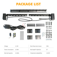 Support inclinable électrique réglable 12V/24V avec boutons de télécommande, adapté aux SUV, camions 4x4, calandres de voiture et montage sur toit