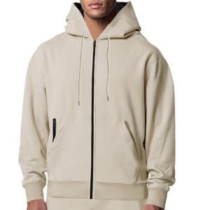 Fournisseur de sweats à capuche pour hommes avec fermeture éclair intégrale, toutes les couleurs, coton biologique, haute qualité, sports de plein air, marque personnalisée, sweat à capuche pour hommes grande taille - Product Image 4