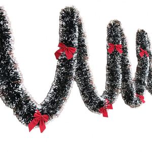 2M <b>Christmas</b> Garland with Bowknot Party Accessories Home Party <b>Wall</b> Ornament Tinsel Strips for <b>Christmas</b> <b>Tree</b> Decorations - Product Image 1