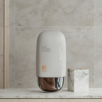 Flacon de crème solaire 50 ml, blanc argenté, flacon de crème solaire pour les mains, fabricant d'emballages en PP