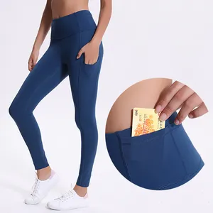 Yoga Pants with Side Pocket Sexy Girls Tights Leggings Push Up Small Order Workout Clothing Manufacturer Sports Trousers