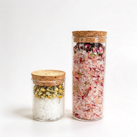 Sels de bain Brineblum pour hôtels avec pétales de jasmin séchés et huile essentielle naturelle, bain de corps relaxant de qualité supérieure pour spa