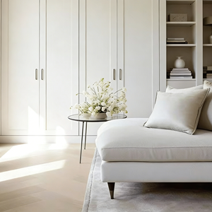 Armoire BALOM sur mesure, style shaker moderne, 4 portes, en bois massif, écologique, meuble de rangement pour chambre à coucher - Product Image 4