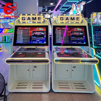 Máquina recreativa arcade retro de 32 pulgadas con pantalla LCD de alta definición, consola de videojuegos de lucha vertical con monedas españolas, Pandora Box profesional de metal