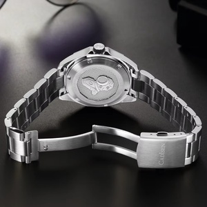 Reloj Mecánico de Lujo para Hombre CADISEN, Esfera de Cristal de Zafiro, Resistente al Agua hasta 10 Bares, Correa de Acero Inoxidable, Movimiento Automático - Product Image 4
