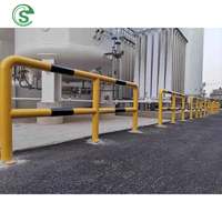 Garde-corps anti-collision de forme de U de barrière de stationnement de tuyau d'acier résistant pour l'allée de parking de garage d'école
