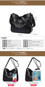 Grands sacs à main en cuir PU souple pour femmes, sacs bandoulière pour femmes, sacs à épaule pour femmes, grand sac fourre-tout pour femmes - Product Image 3