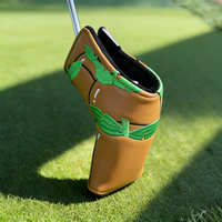 Housse de tête de club de golf confortable, douce au toucher, lisse, luxueuse, de qualité supérieure, qui conserve sa forme, résistante à la décoloration et à la pillage