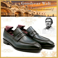 Neuankömmling Hochwertige Herren Loafer Schuh Echte Kuh Lederschuhe Großhändler High-End Handmade Custom Dress Schuhe für Männer