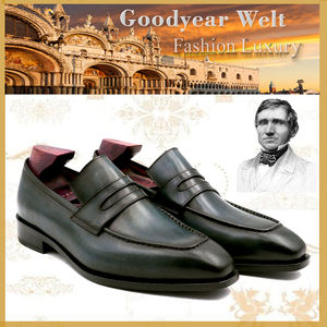 รองเท้าโลฟเฟอร์ของผู้ชายมาใหม่รองเท้าหนังวัวแท้รองเท้าเดรสสั่งตัดทำมือระดับไฮเอนด์ - Product Image 4