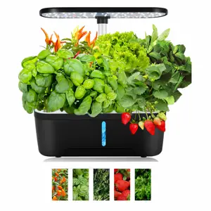 Vertak Mini Smart Garden Kit Hydroponic Growing System Indoor Garden Pots Intelligent Home Indoor Vegetable Garden with Led