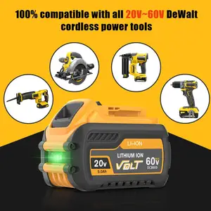 Competitive Price Replacement Battery Switchover 20v 9ah 60v 3ah Lithium Ion Battery For Dewalt XR Power Tools DCB606 DCB609