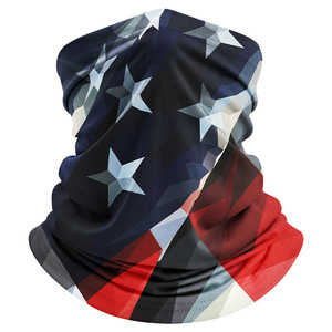 Protector de cuello con estampado de bandera americana, protección UV, máscara de ciclismo para exteriores, unisex - Product Image 2