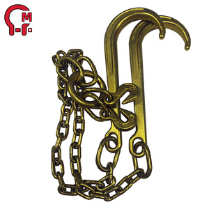 โซ่ลากจูงแบบ J Hook เกรด 70 ชุบสังกะสี HLM และชุด T/J Combo พร้อมเคลือบสังกะสี ขนาด 5/16 นิ้ว โซ่ลากจูงสำหรับงานหนัก พร้อมตะขอ J คู่ขนาด 15 นิ้ว - Product Image 3