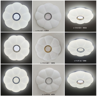 Lampu Plafon LED ROMAS Modern Starry Sky Desain Spiral Besi Akrilik Terpasang di Permukaan dengan Remote Control IP44 AC 220V untuk Kamar Tidur SAA