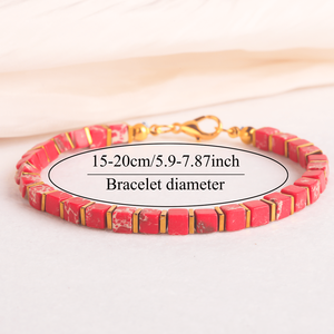 Bracelet pour homme en <span class=keywords><strong>jade</strong></span> <span class=keywords><strong>impérial</strong></span> rouge, inspiré des créateurs vintage, avec perles de pierre attirant l'argent, porte-bonheur, bracelet pour femme Kora - Product Image 2