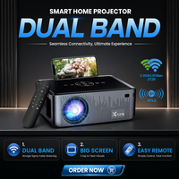 Projecteur XNANO Durable X1 PRO Écran LCD Android 9.0 Double Wifi Haut-parleurs intelligents Cinéma maison 1080P 8K 4K