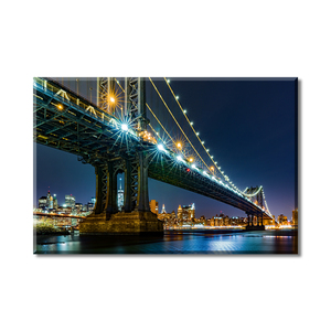 Cuadro con Luces LED, Decoración de Pared Nórdica, Arte para el Hogar, Escena Nocturna Urbana, Pósteres <span class=keywords><strong>Modernos</strong></span>, Impresión en Lienzo - Product Image 3