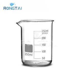 RONGTAI Physics Laboratory Equipment Manufacturing Scientific Glass Beakers China 5000ml 10000ml 100ml Glass Beakers