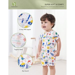 Pijama de Bambú para Bebé, Manga Corta, Unisex, 0-24 Meses, Tejido Suave - Product Image 2