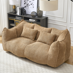 Fauteuil inclinable confortable personnalisé pour le jeu, la lecture, regarder la télévision, fauteuil pouf doux avec noyau en mousse à haute résilience pour deux personnes - Product Image 1