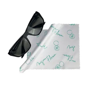 Cleaning Cloth Custom Logo Sustainable Cleaner Fabric Microfiber Reading Reader Sunglasses Glasses Cleaning Cloth