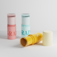 8g/15g bouteille d'emballage de conteneur de bâton de déodorant vide cosmétique ronde torsadée
