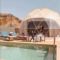 Tente 4 saisons tente de réception d'hôtel de luxe glamming deserto geodesic dom tent