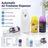 Diffuseur de parfum automatique à piles, à fixer au mur ou sur le bureau, machine de désodorisation automatique, recharge de désodorisant en aérosol